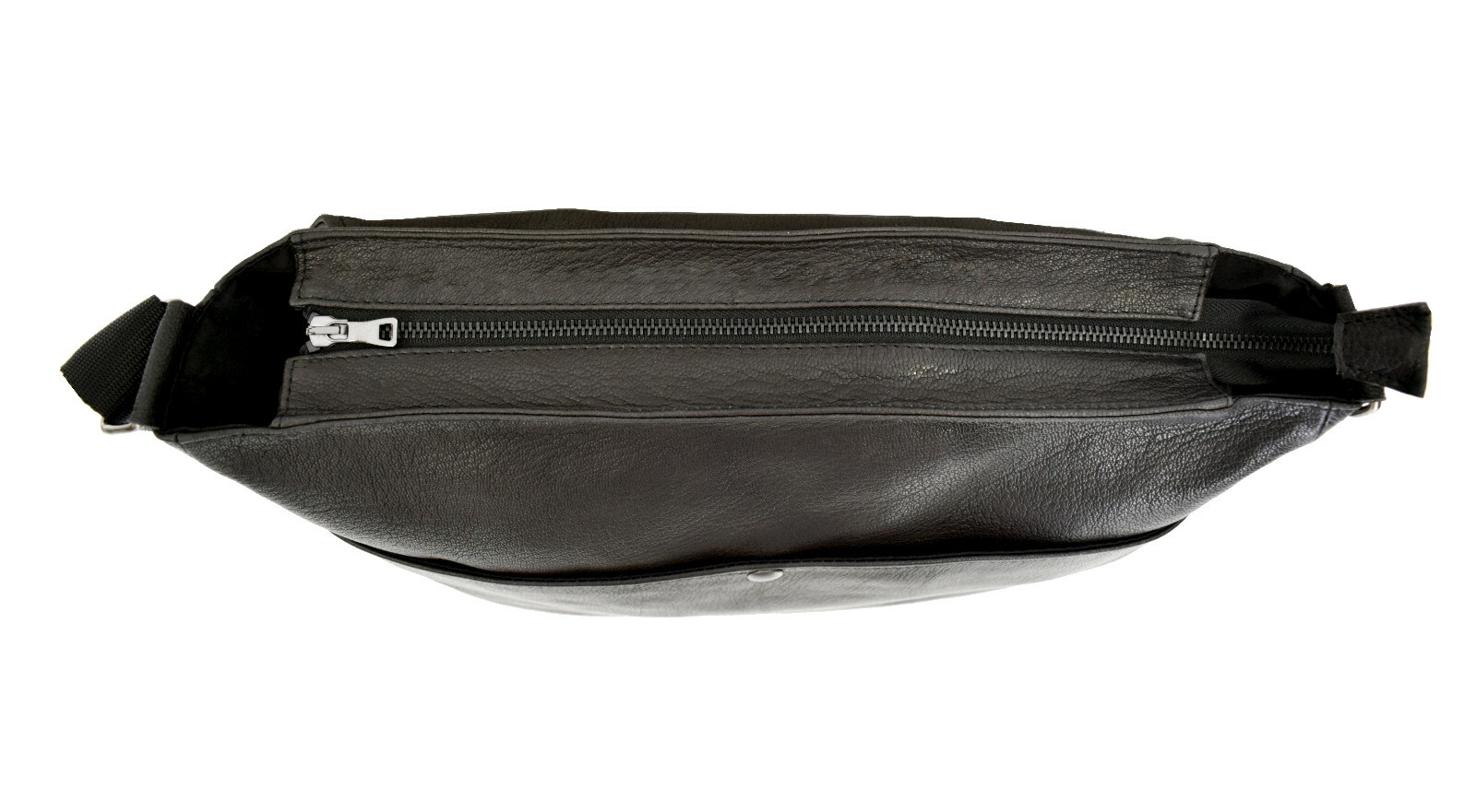 Men’s Real Leather Black Shoulder Bag Messenger Folder VIETRI LEATHER