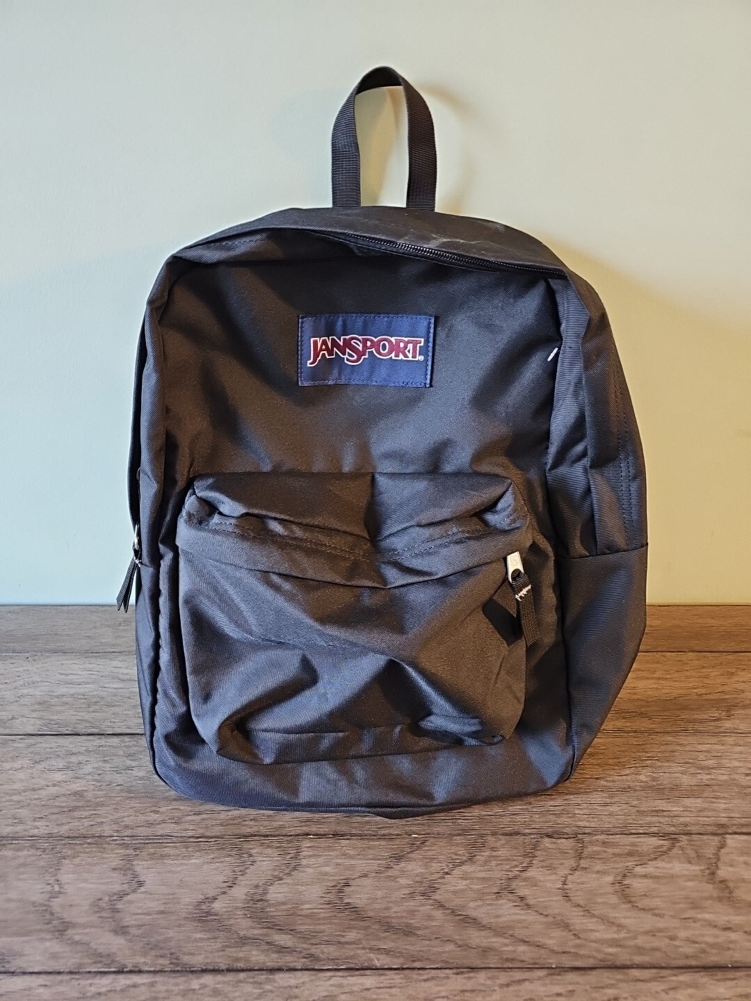 JanSport Superbreak Classic School Backpack Black T501 Pocket Organizer