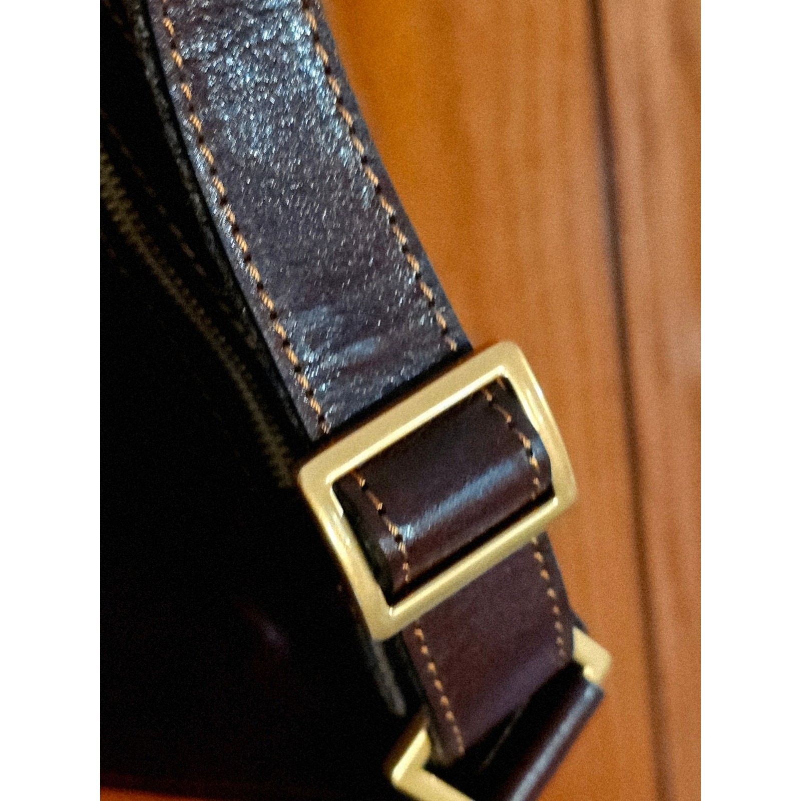 Time Resistance Leather Sling Bag Travel Leisure NWOT Unisex Brown