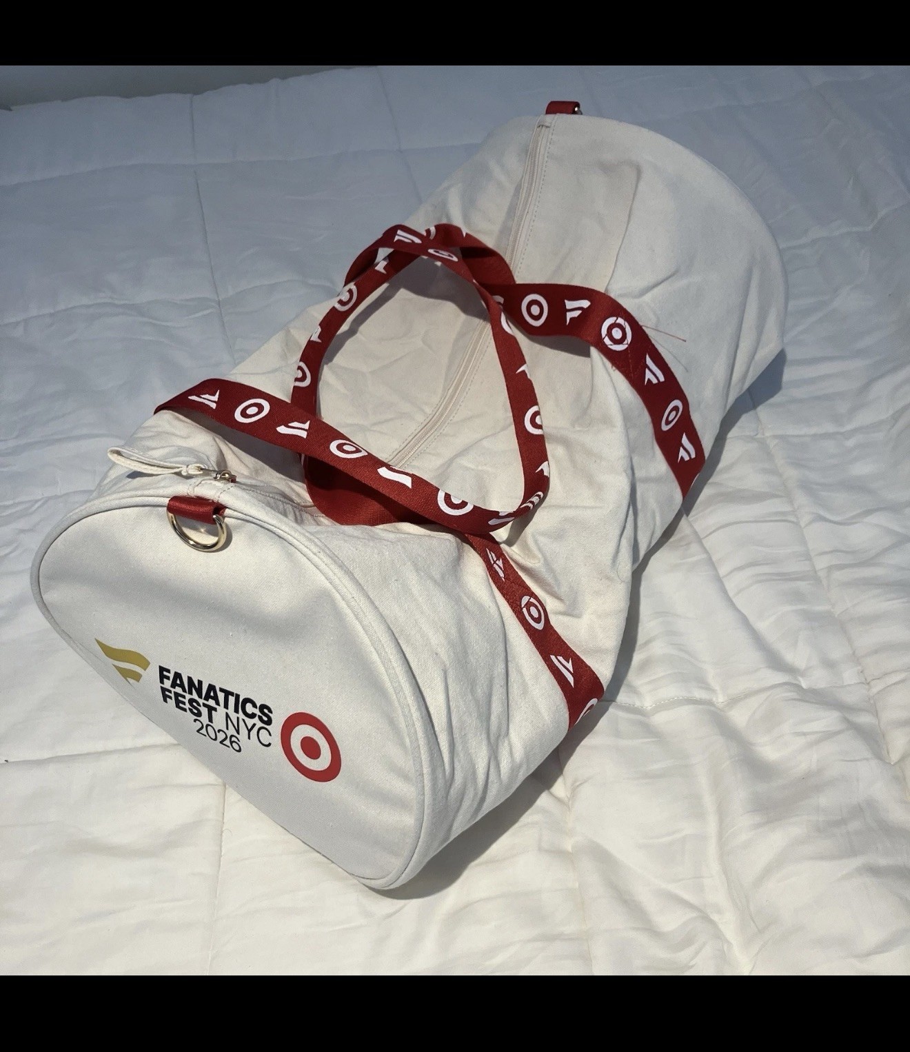 2026 Fanatics Fest Exclusive Canvas Duffle Overnight Bag Target Limited New