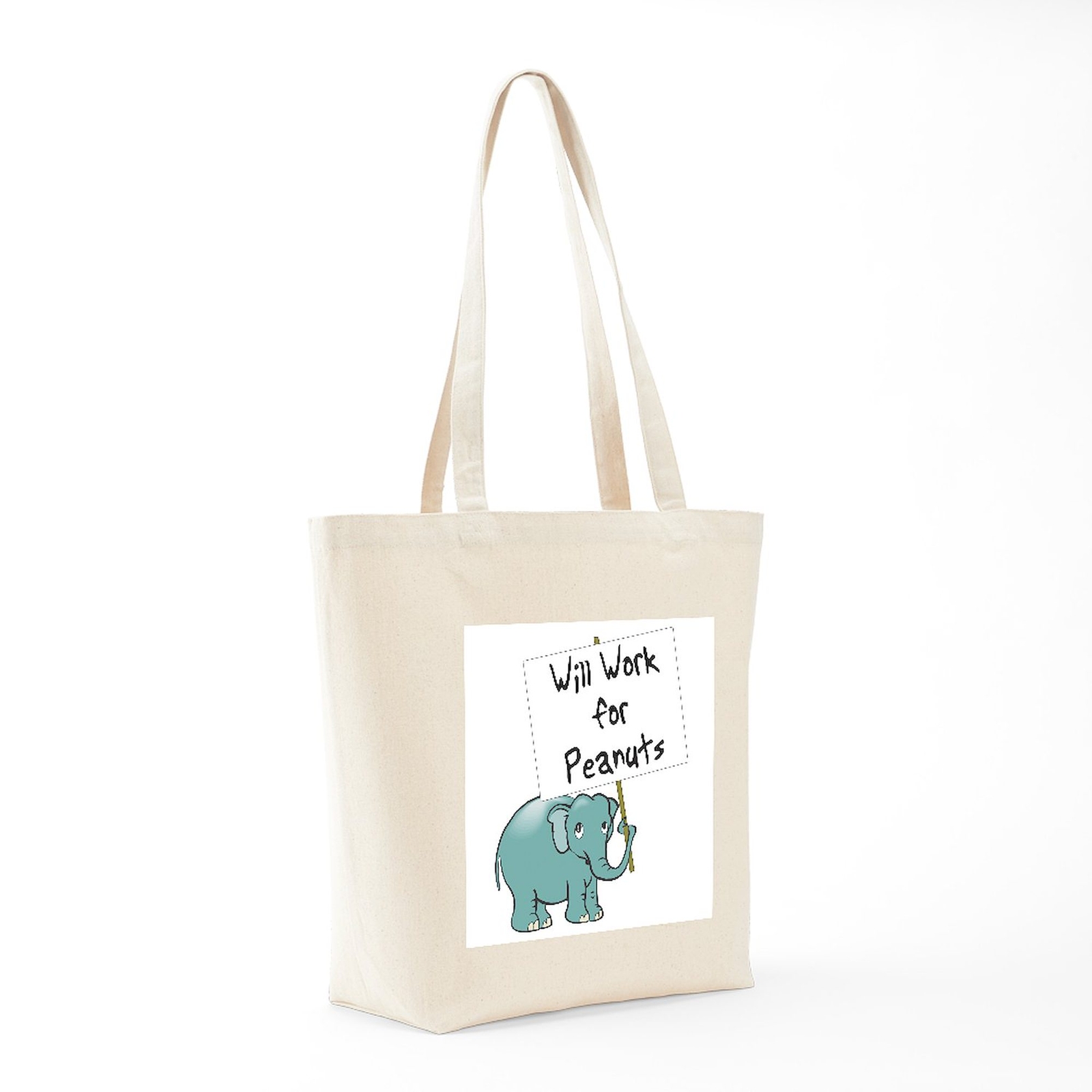 CafePress Elephant Tote Bag Work For Peanuts Tote Bag (10327781)