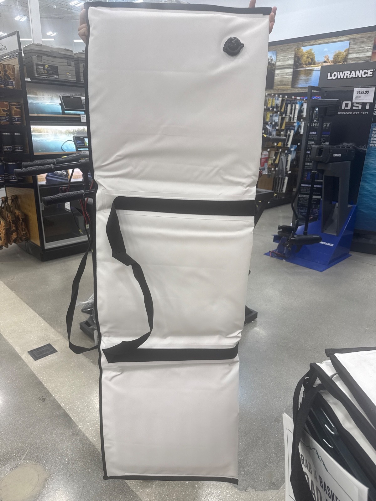 65” x 20” Boone insulated fish kill bag with drain for easy drainage