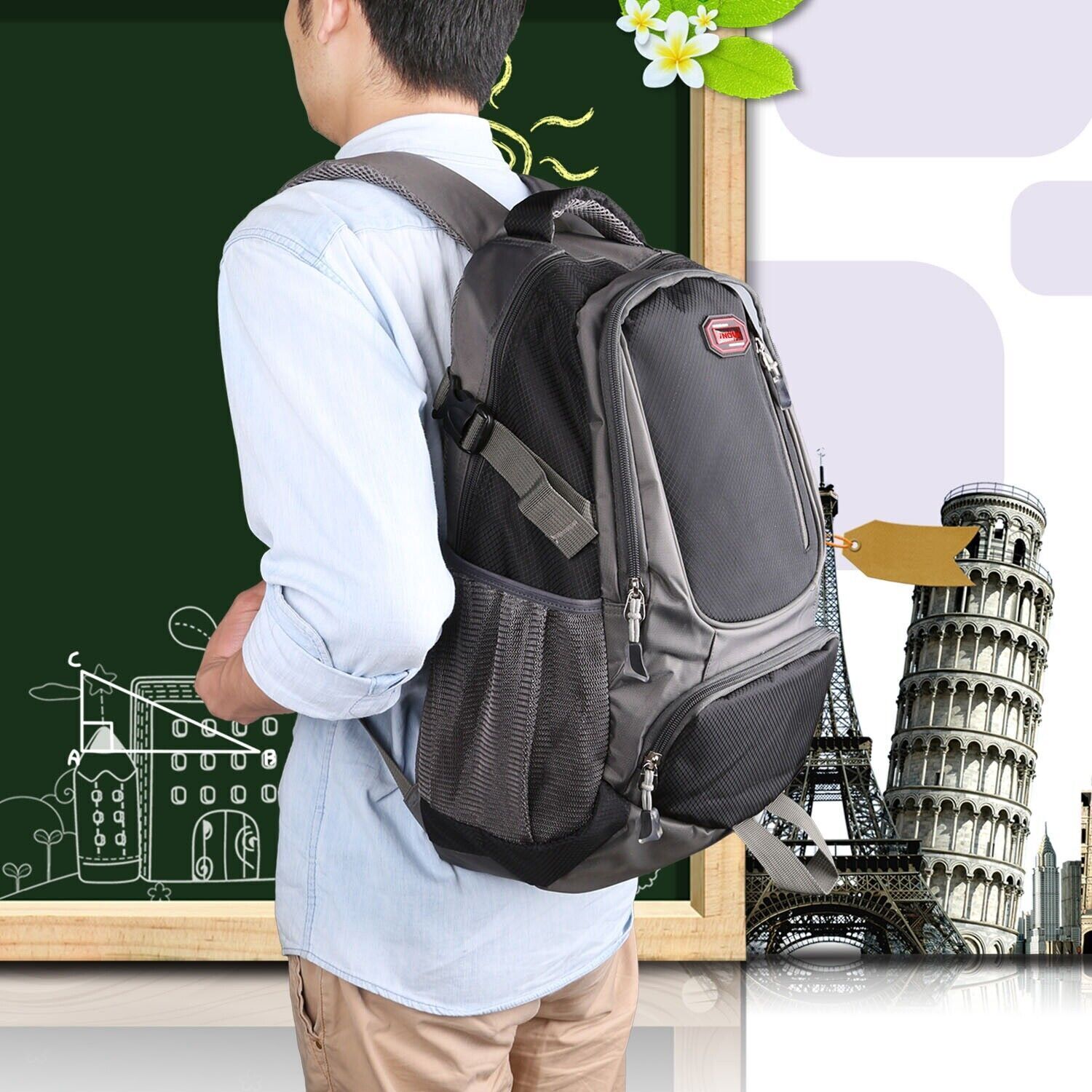 35L Outdoor Straps Backpack Shoulder Bag For Sports Travel School Camping Hiking