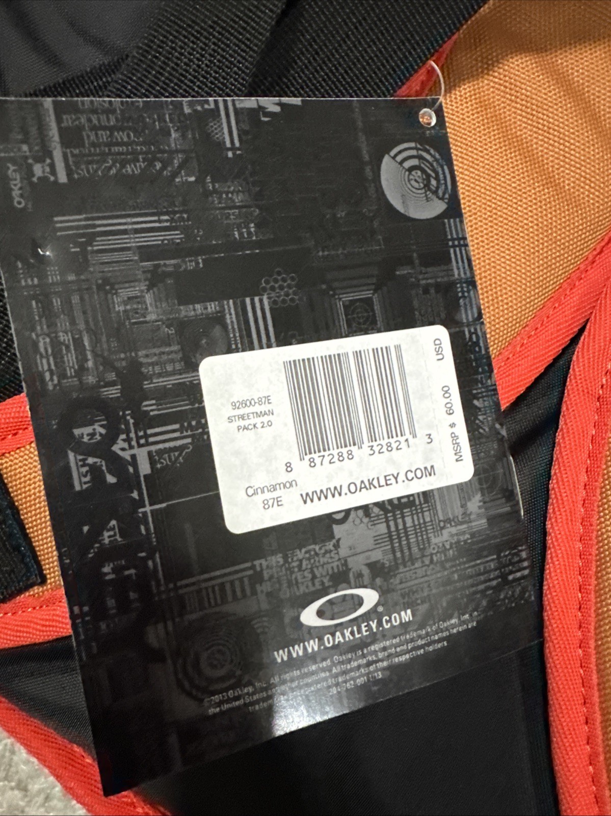 Oakley Streetman Back Pack 2.0 Backpack Book Laptop Bag Skateboard 28L NEW