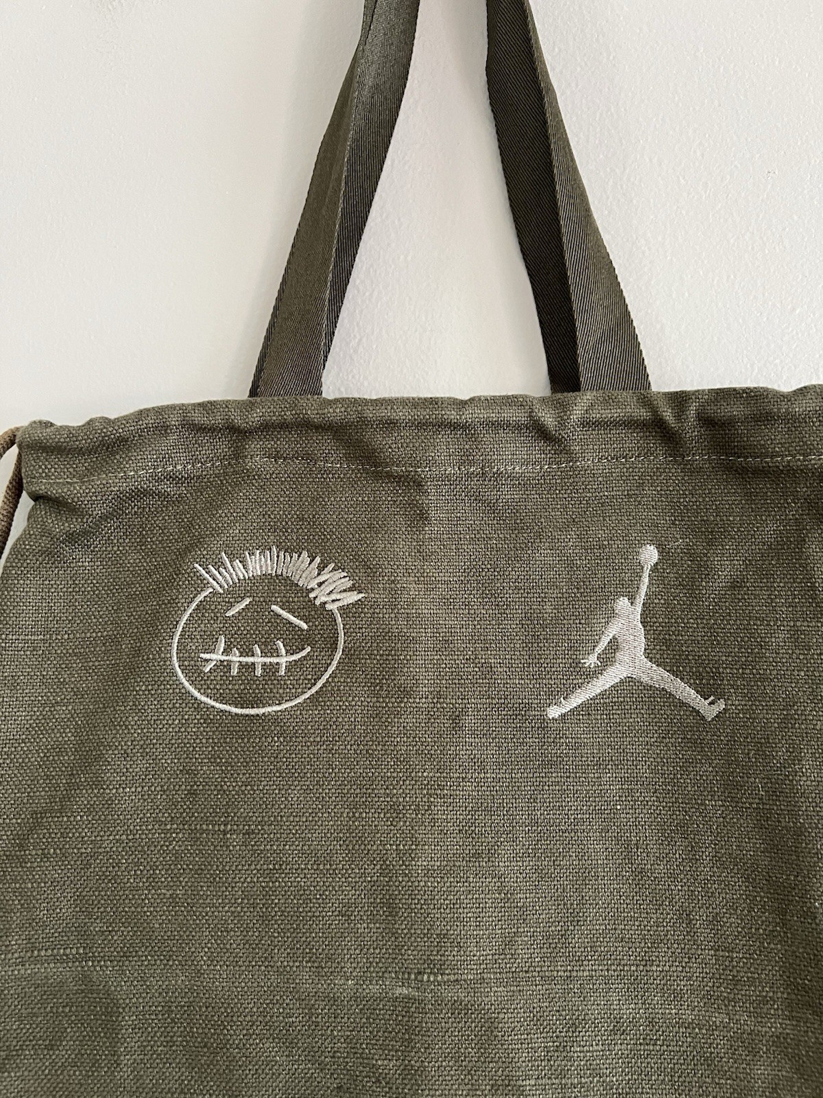 Travis Scott Jumpman Cactus Jack Nike Jordan Shoe Dust Tote Bag Only Green *Hole