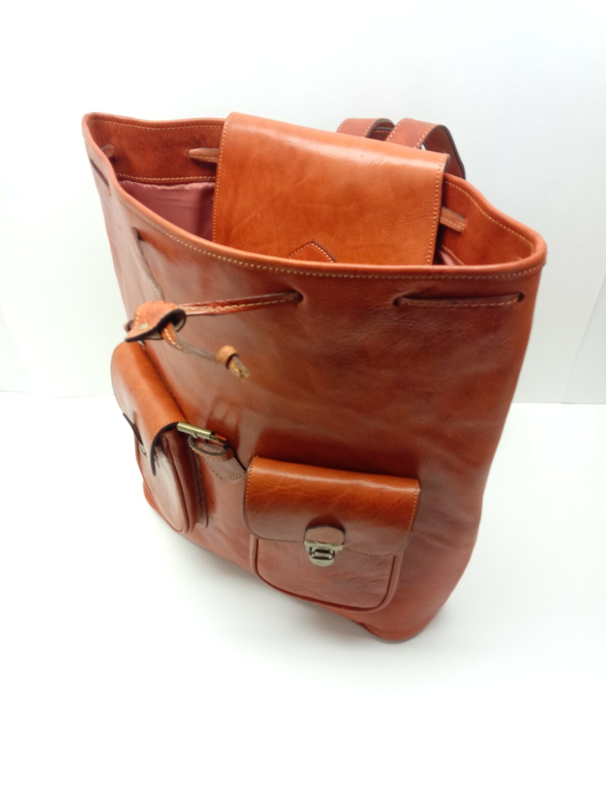 Messenger Bag – Backpack Genuine Leather – Handmade in Morocco – Large 24″x20″