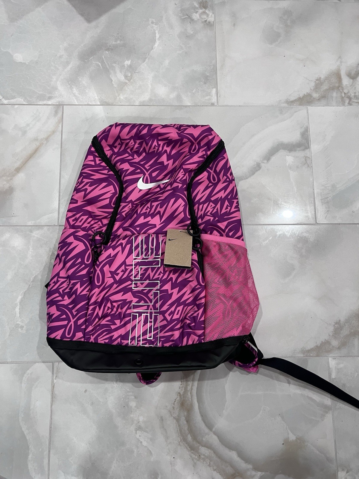 Nike Varsity Elite Backpack “Kay Yow”🔥New Black/Pink Bookbag Large School Bag
