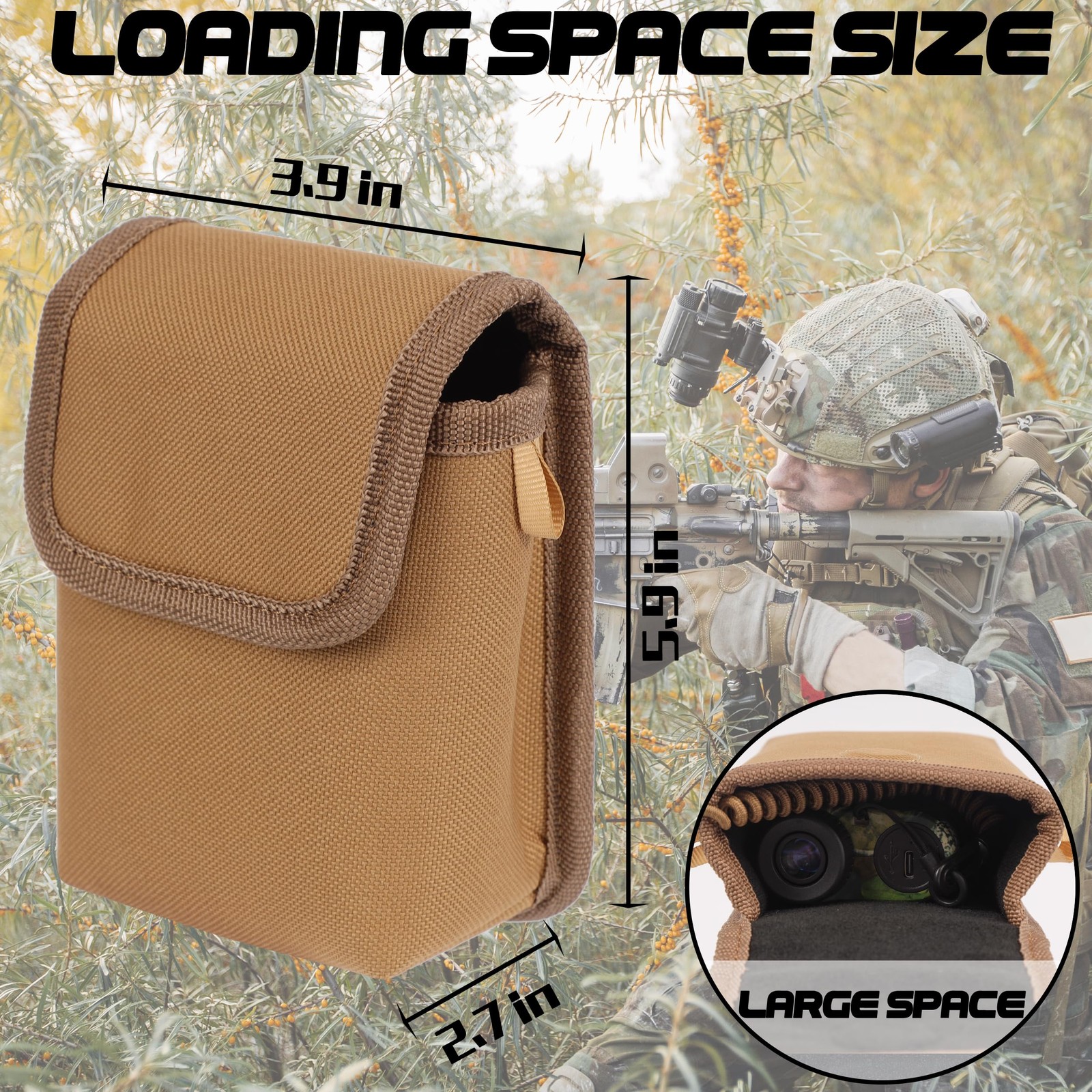Yao Suo Rangefinder Pouch – Ultimate Protection 5.9 X 3.9 X 2.7 Inches, White