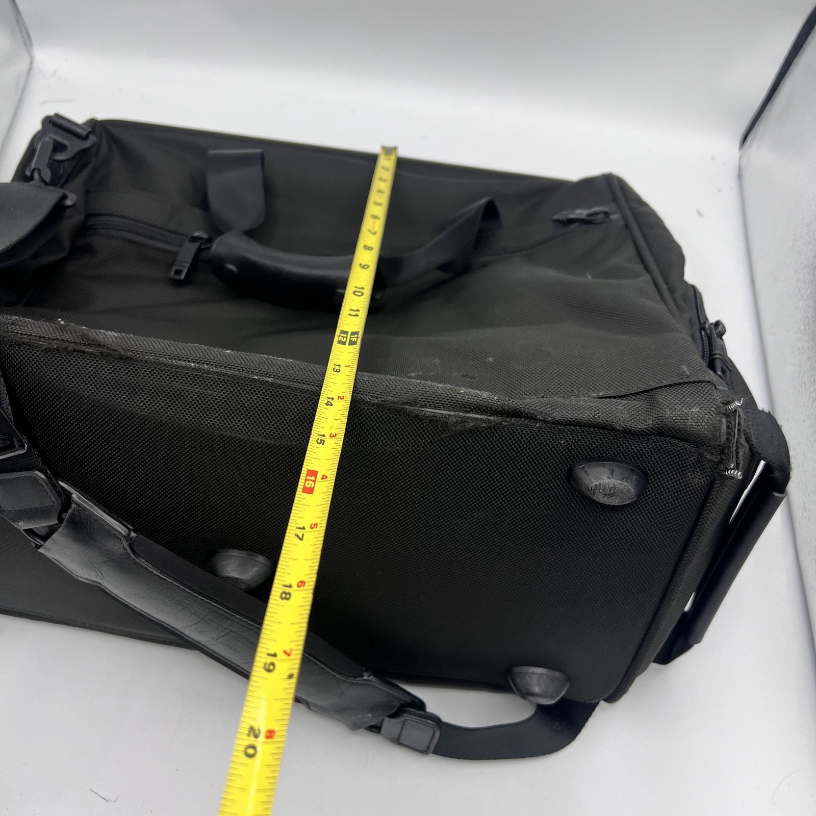 Tumi Alpha 2 Black 2-Way Framed Soft Duffel Bag