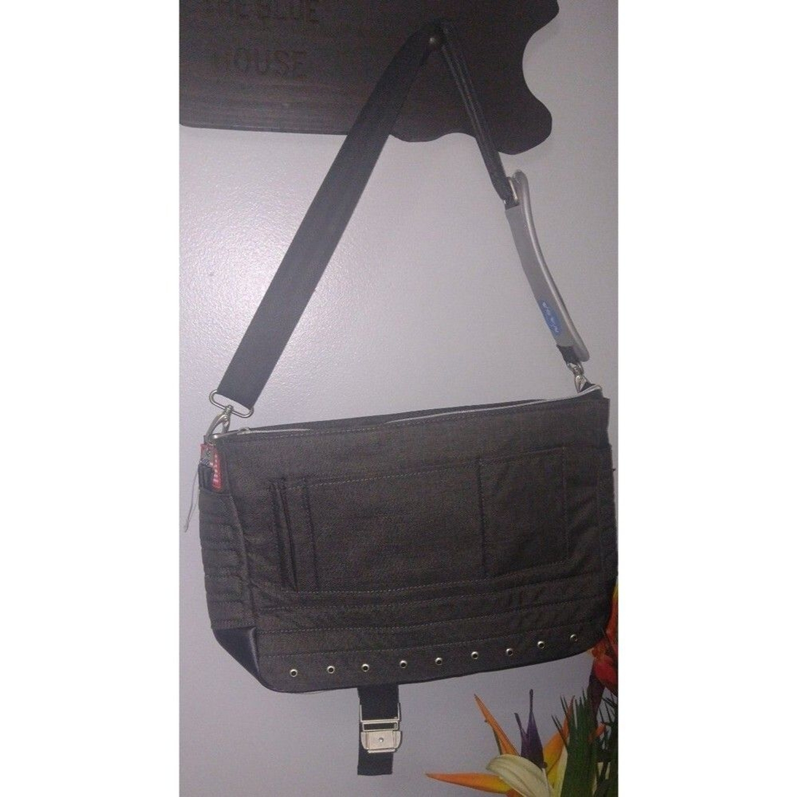 NASA Mercury 6 Messenger Bag Silver/ Gray