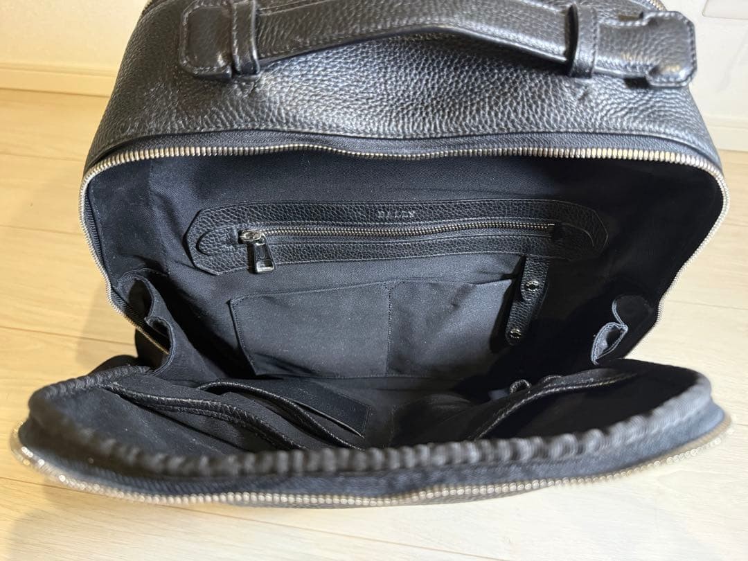 Bally CORNEL.O Leather Backpack Black 30cm 39cm 13cm From Japan