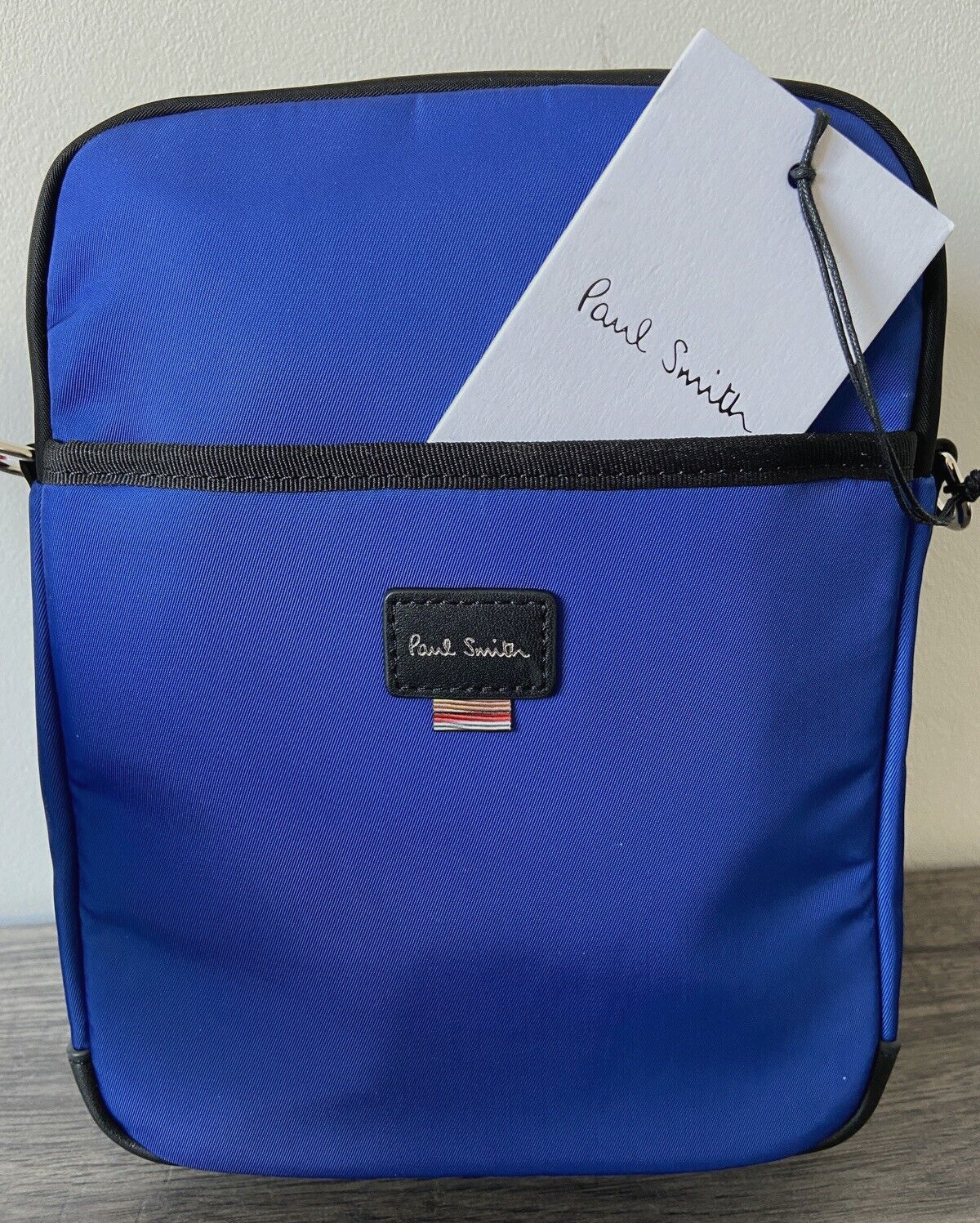 PAUL SMITH SPRAY LOGO CROSSBODY FLIGHT BAG RETAIL BNWT