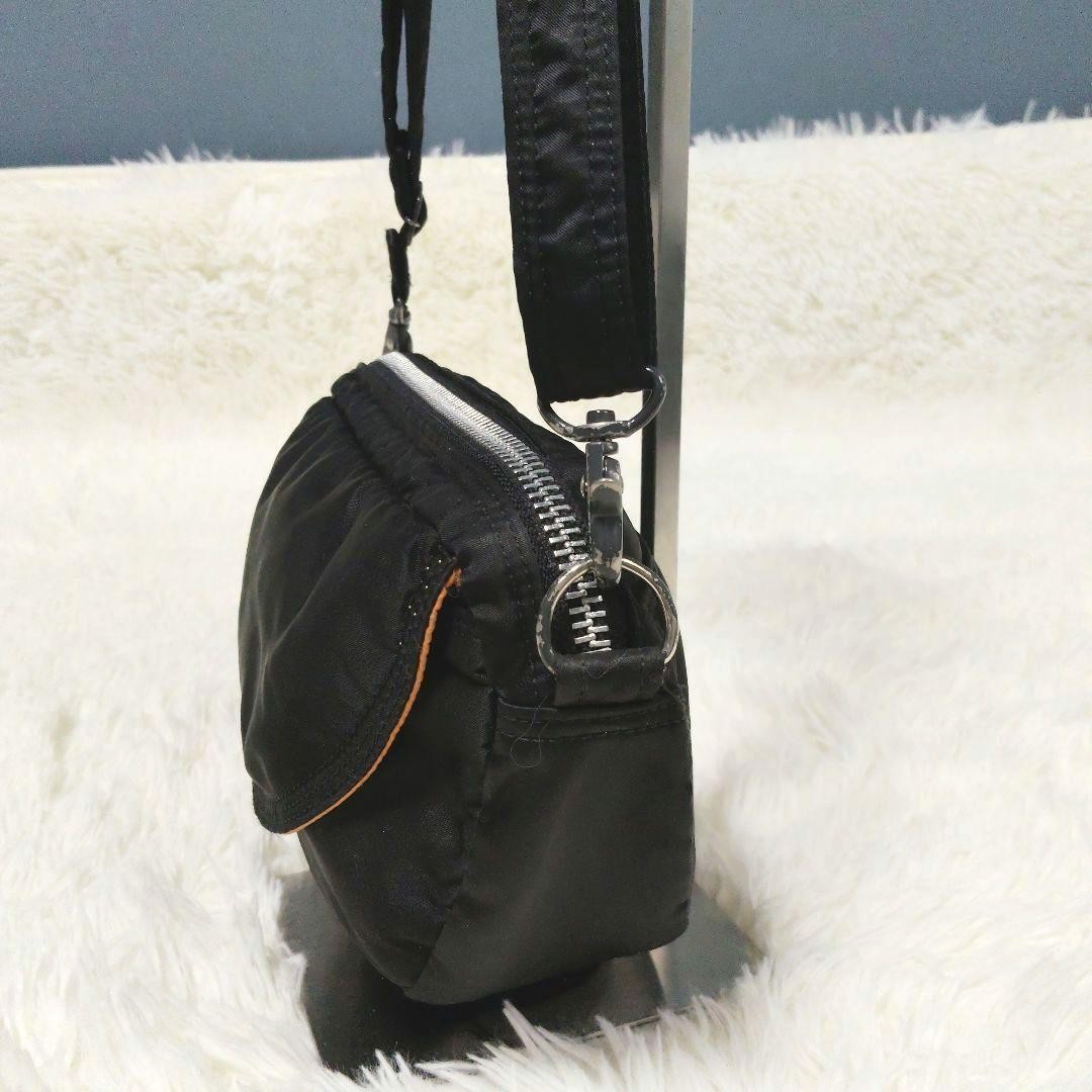 Authentic PORTER TANKER Oval Shoulder Bag Nylon Black 18cm x 25cm x 9cmPorter