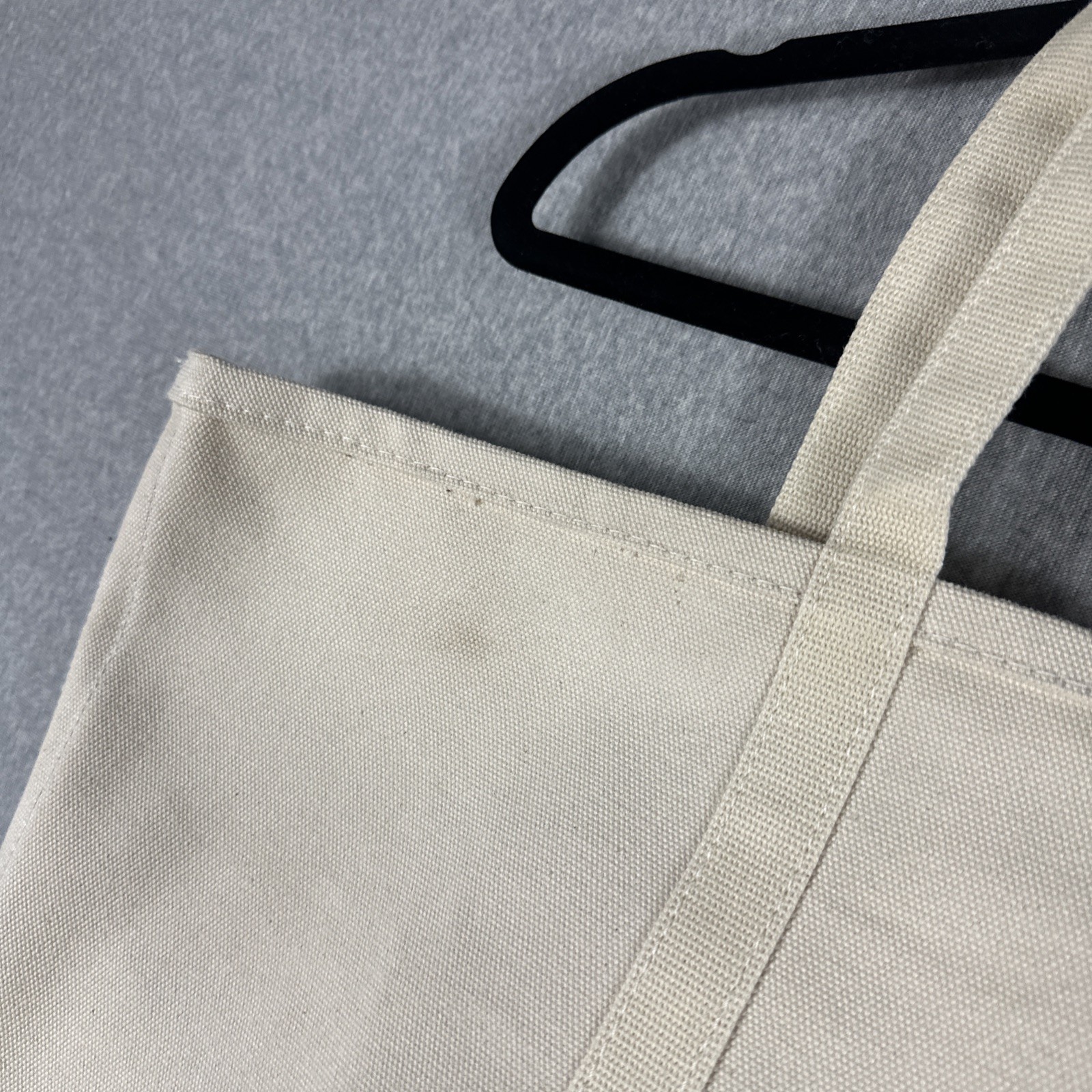 STANLEY & SONS Tote Bag Canvas Extra Large White Ivory USA Made Boat Apron Co