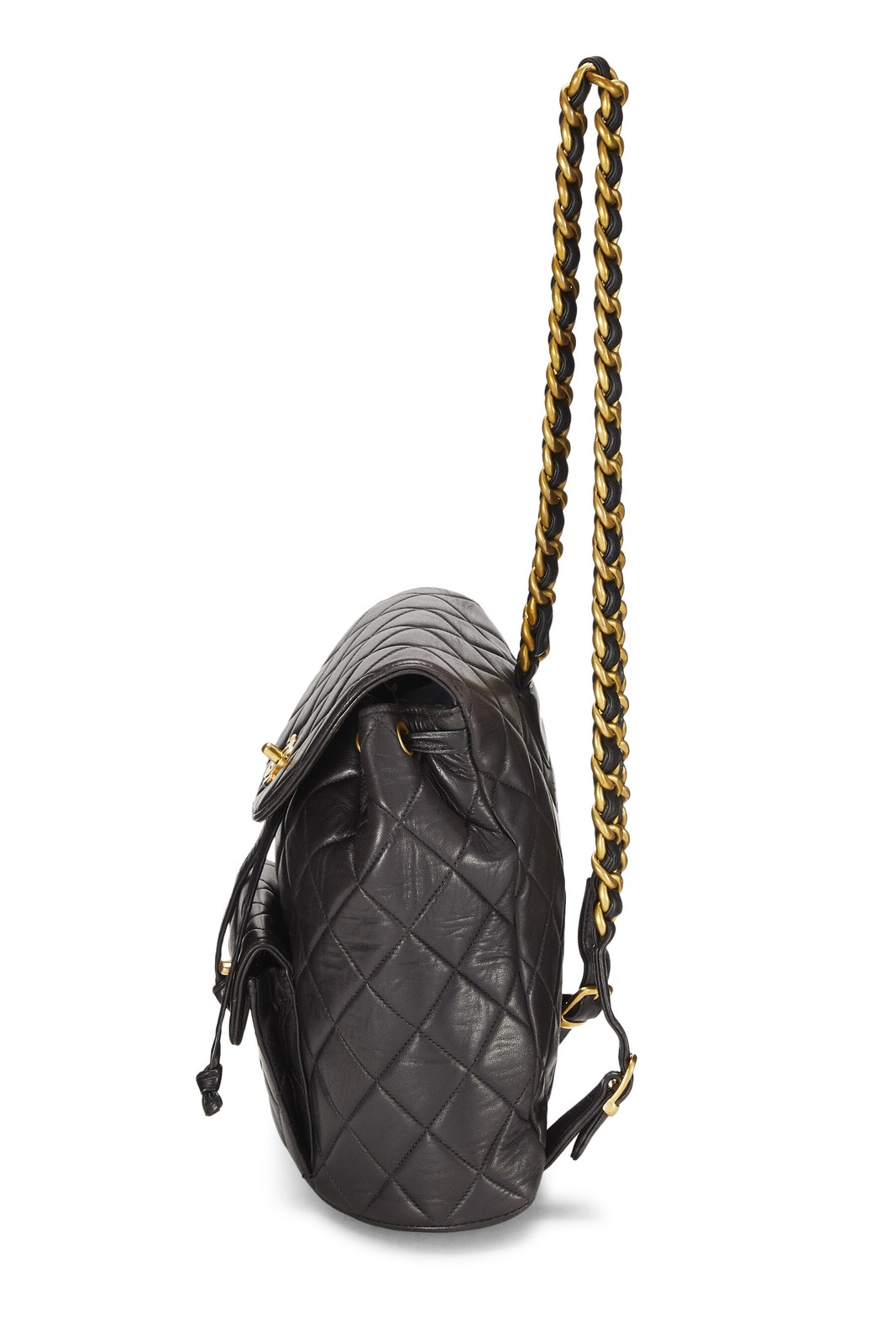 Chanel Black Quilted Lambskin Classic Backpack Medium – WGACA