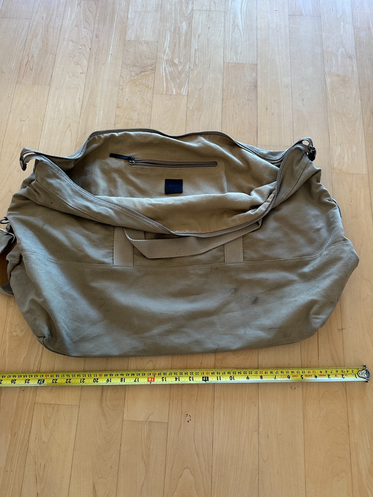 J.Crew Large Canvas and Leather Duffle. Sturdy. Very Good Condition