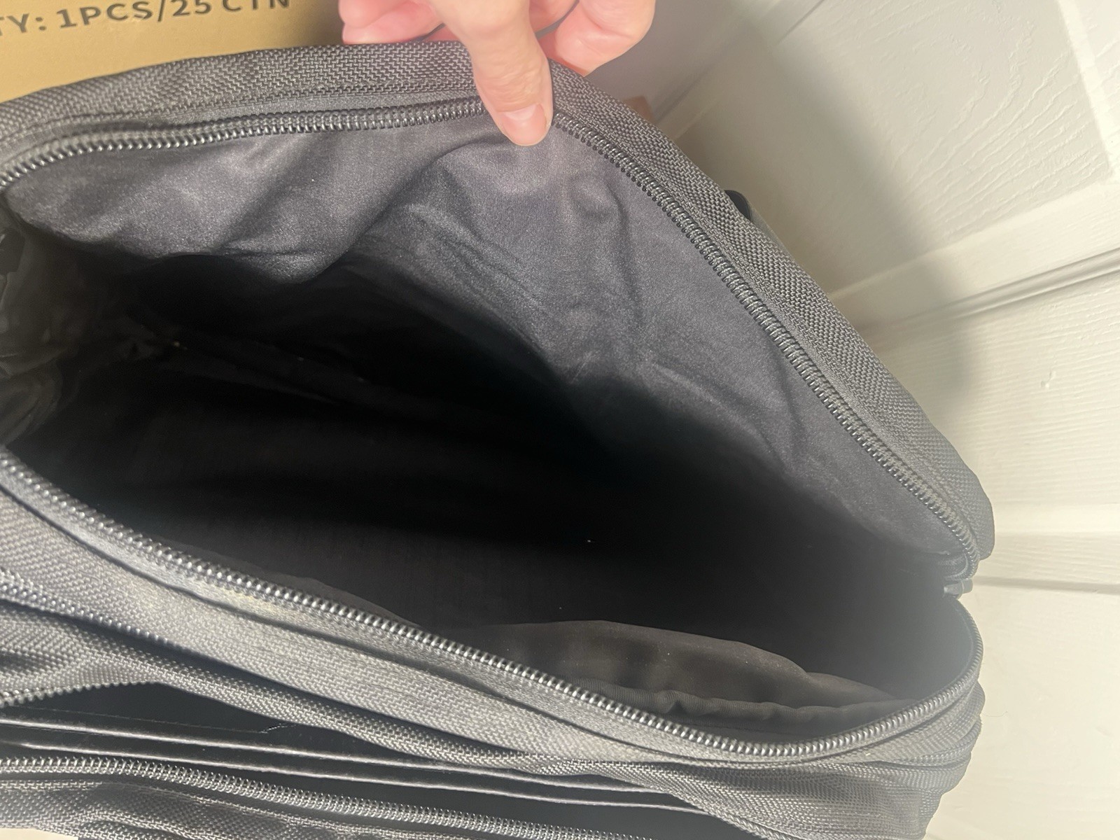 Tumi Black Business Bag Professional Laptop Briefcase No Shoulder Strap