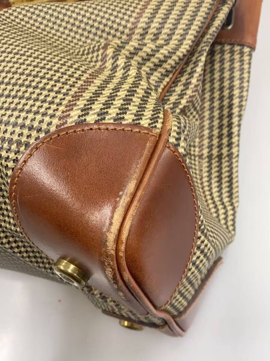 POLO RALPH LAUREN Tote Bag Leather BRW Check