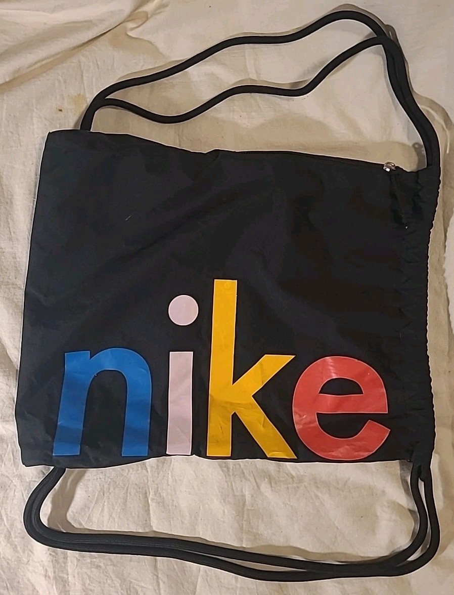 Nike Heritage Gym Sack Lightweight Drawstring Bag Blue Pink Yellow Red Black Zip