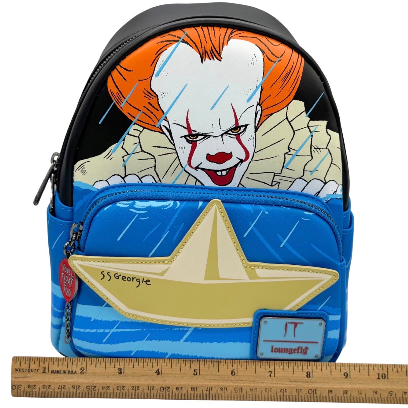 NWT 2024 Loungefly IT – Pennywise Gutter Scene Glow in the Dark Mini Backpack