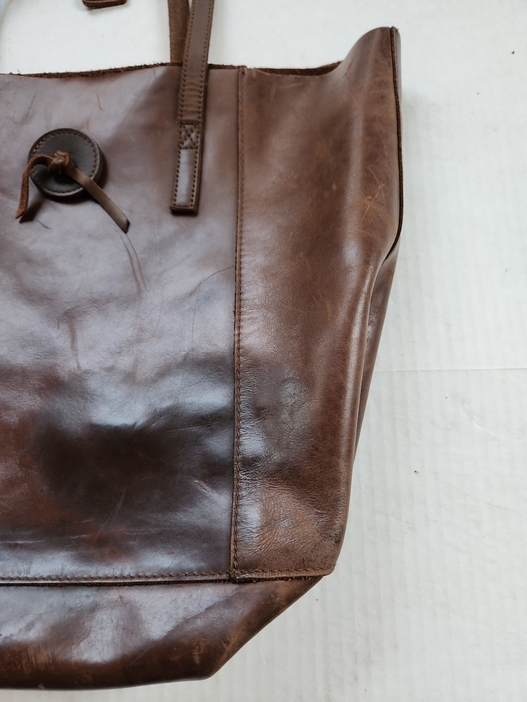 Baseballism Glove Leather Messenger Bag Brown Tote