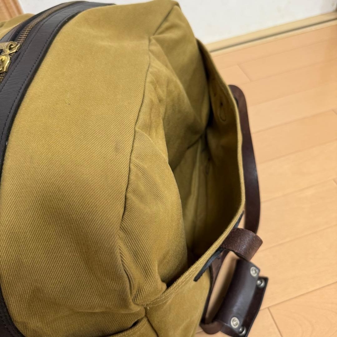 FILSON Canvas Leather Boston Bag 45cm Travel Duffel Used