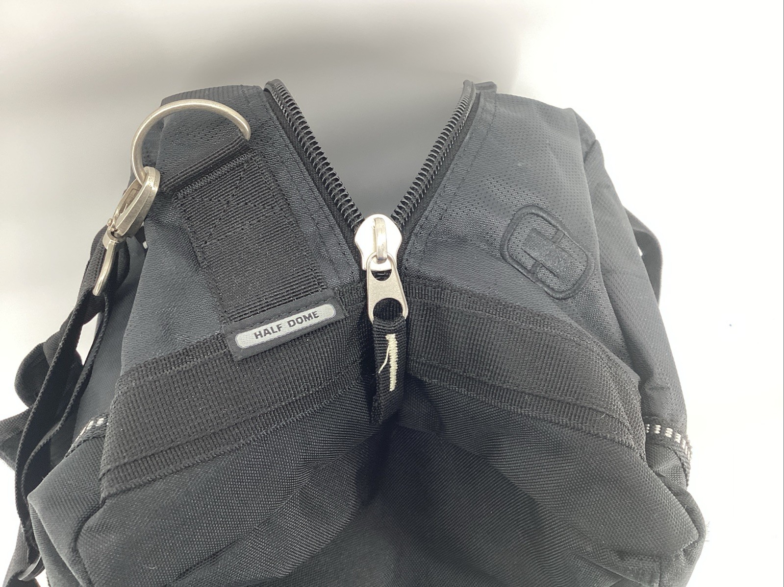 OGIO Half Dome Duffle Bag Black Shoulder Strap & Audio Pocket Gym Travel