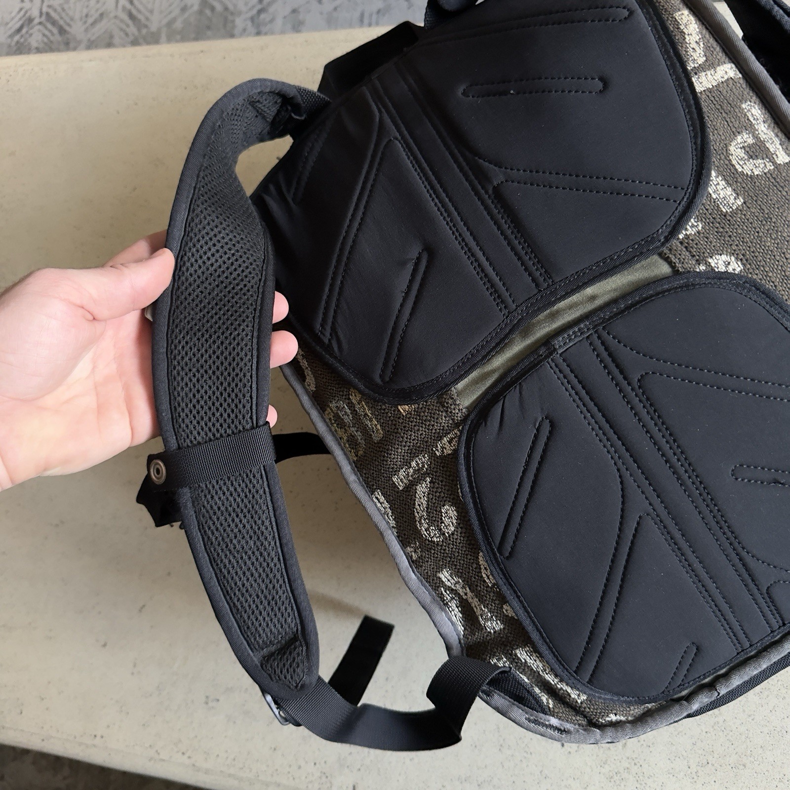 Vintage TIMBUK2 Commuter Backpack Laptop Waxed Canvas Tapestry Made In SF