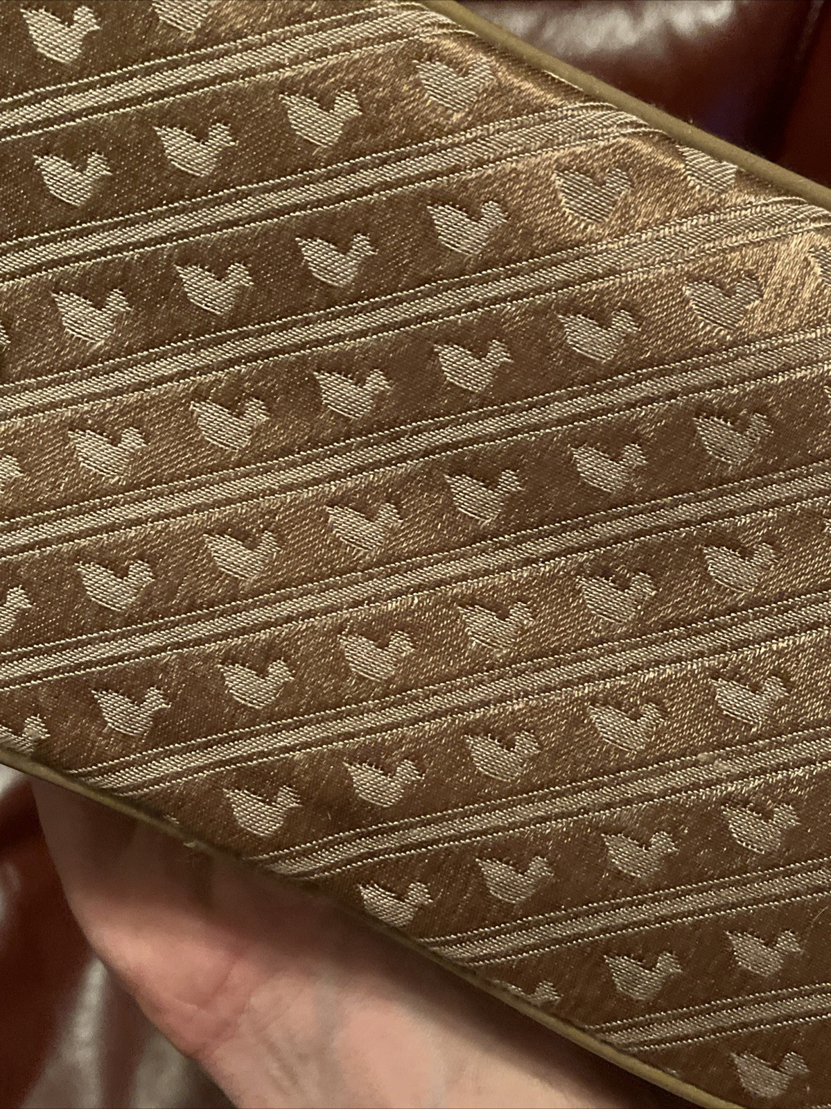 VINTAGE Avon Tan Brown Ducks Toiletry Shaving Bag Mens Travel Bag rare