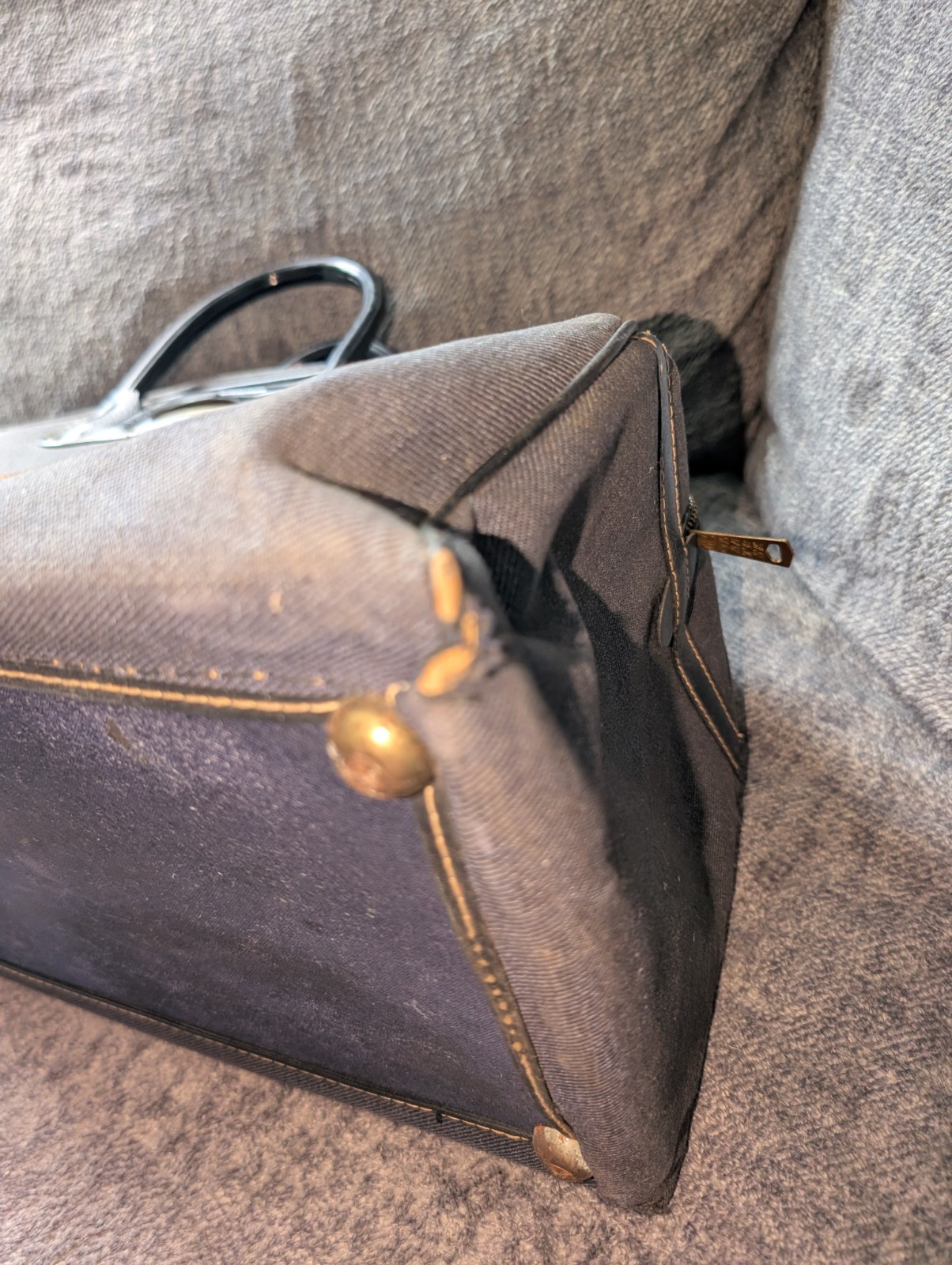 Vintage 1950s USAF Cold War Era Handled Carry On Duffle Bag! Free Shipping!