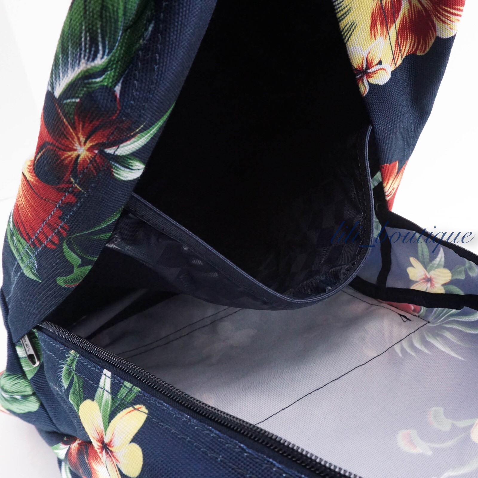 NWT Vans Old Skool III Backpack School Laptop Bag VN0A3I6RYKU Trap Floral Navy