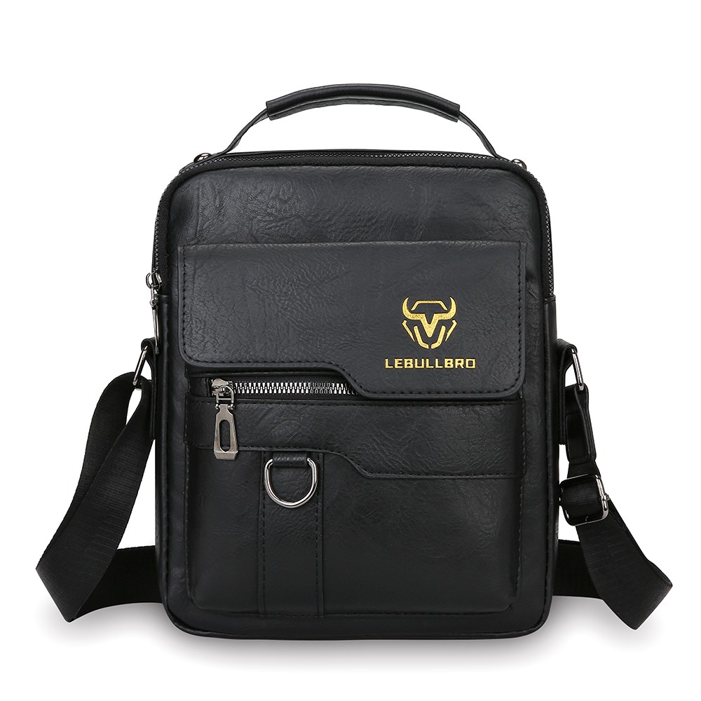 Men’s Messenger Bag Business Shoulder Bag PU Leather Briefcase Crossbody Casual
