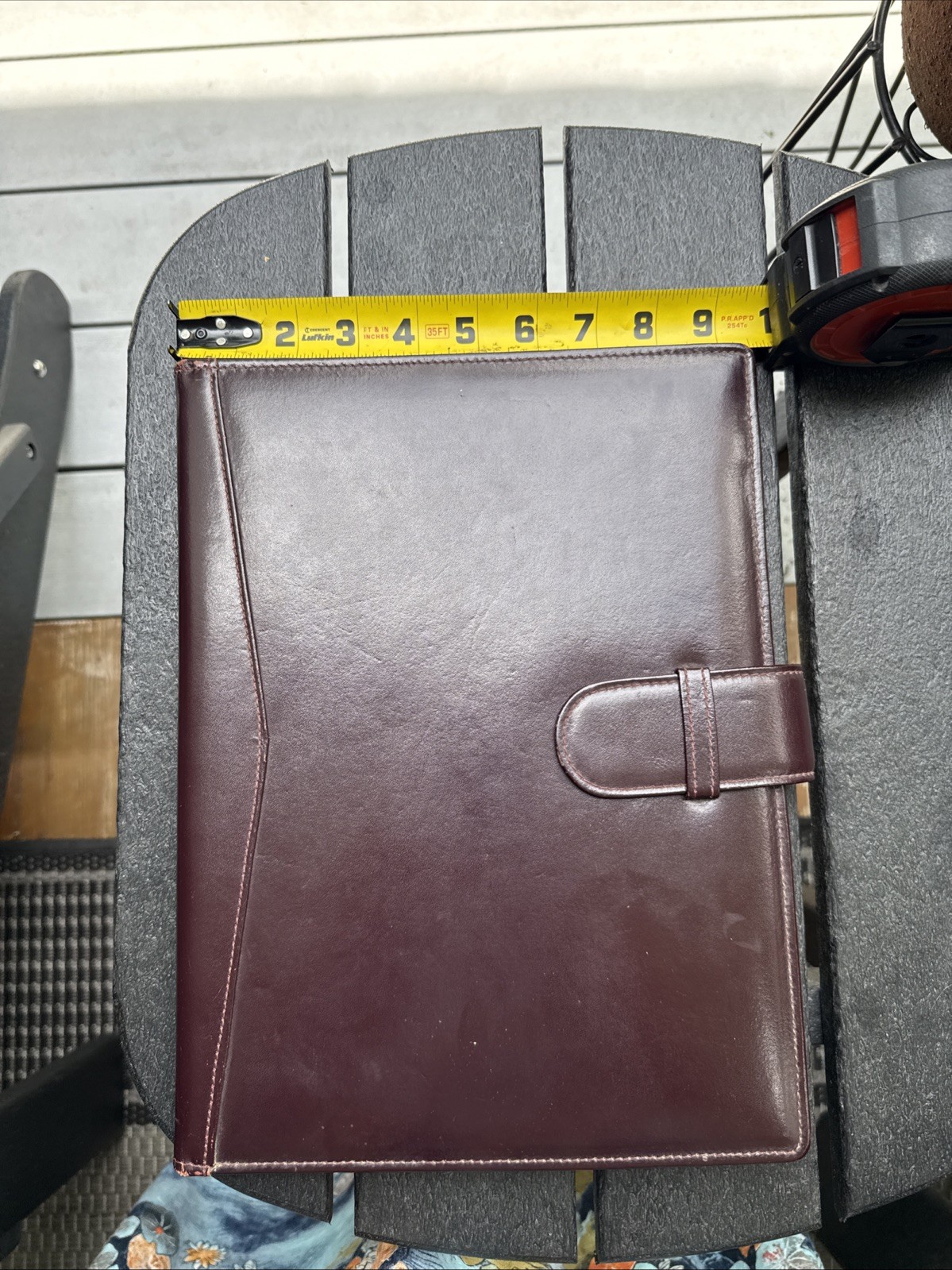 Vintage Brown Leather Portfolio 12.5″ x 9.5″