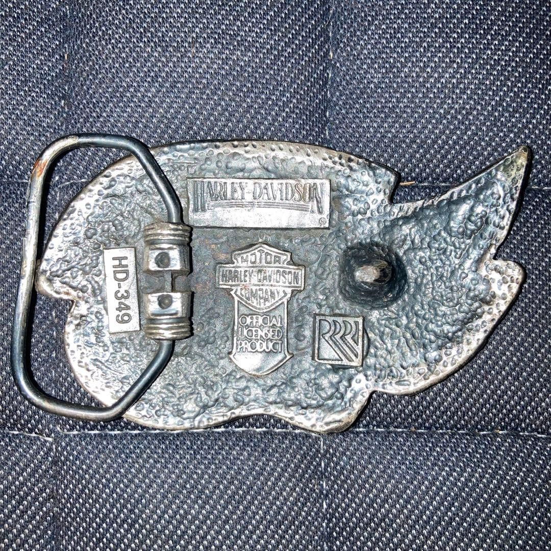 HarleyDavidson Eagle Belt Buckle Vintage 4cm Used