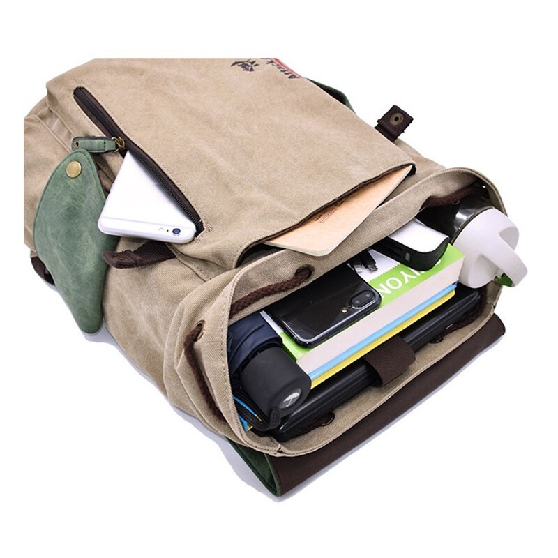 Japanese Anime Theme Canvas Backpack Totoro Attack on Titan Rucksack Schoolbag