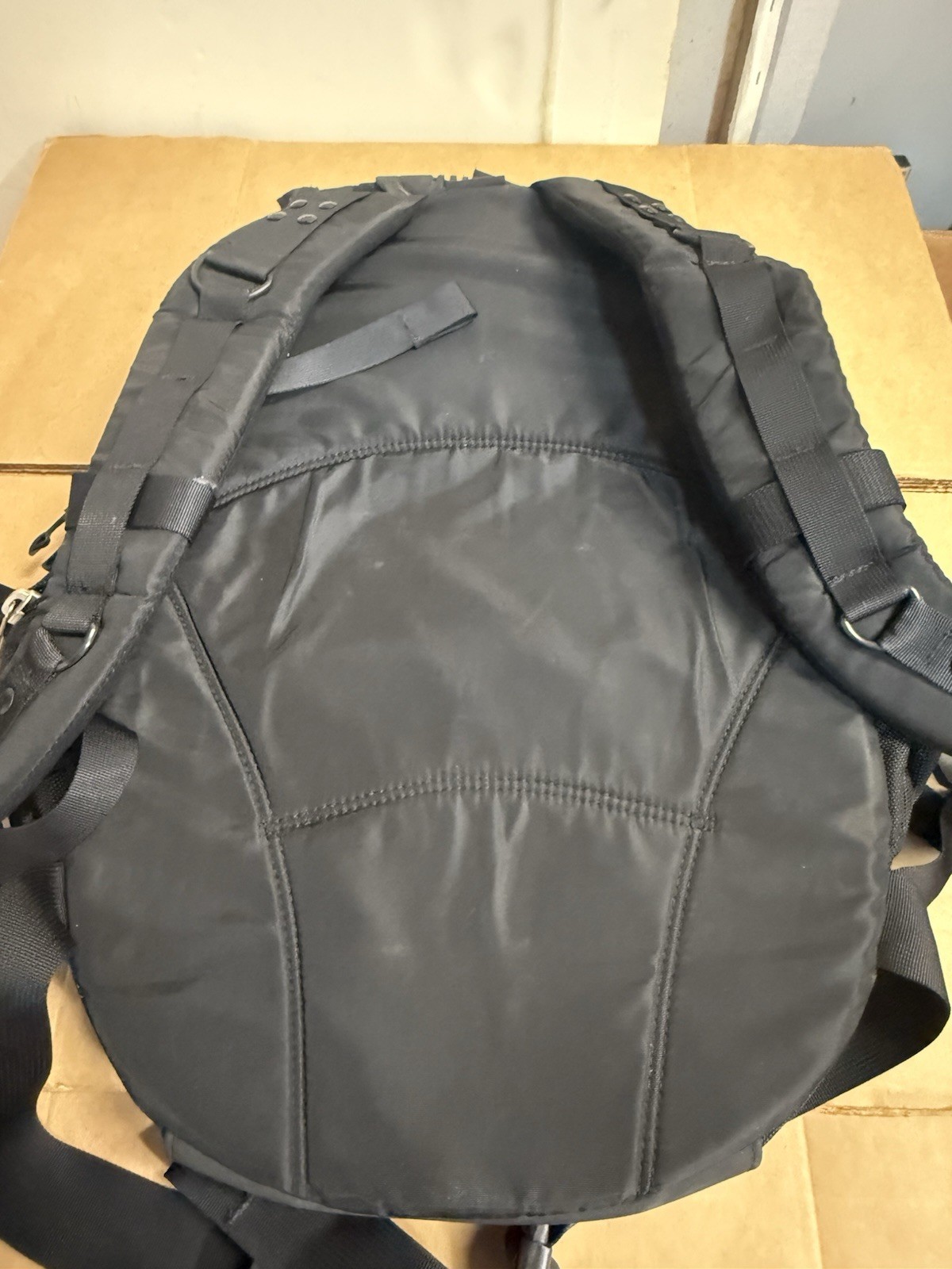 Vintage 90s Early OAKLEY Icon Backpack Black