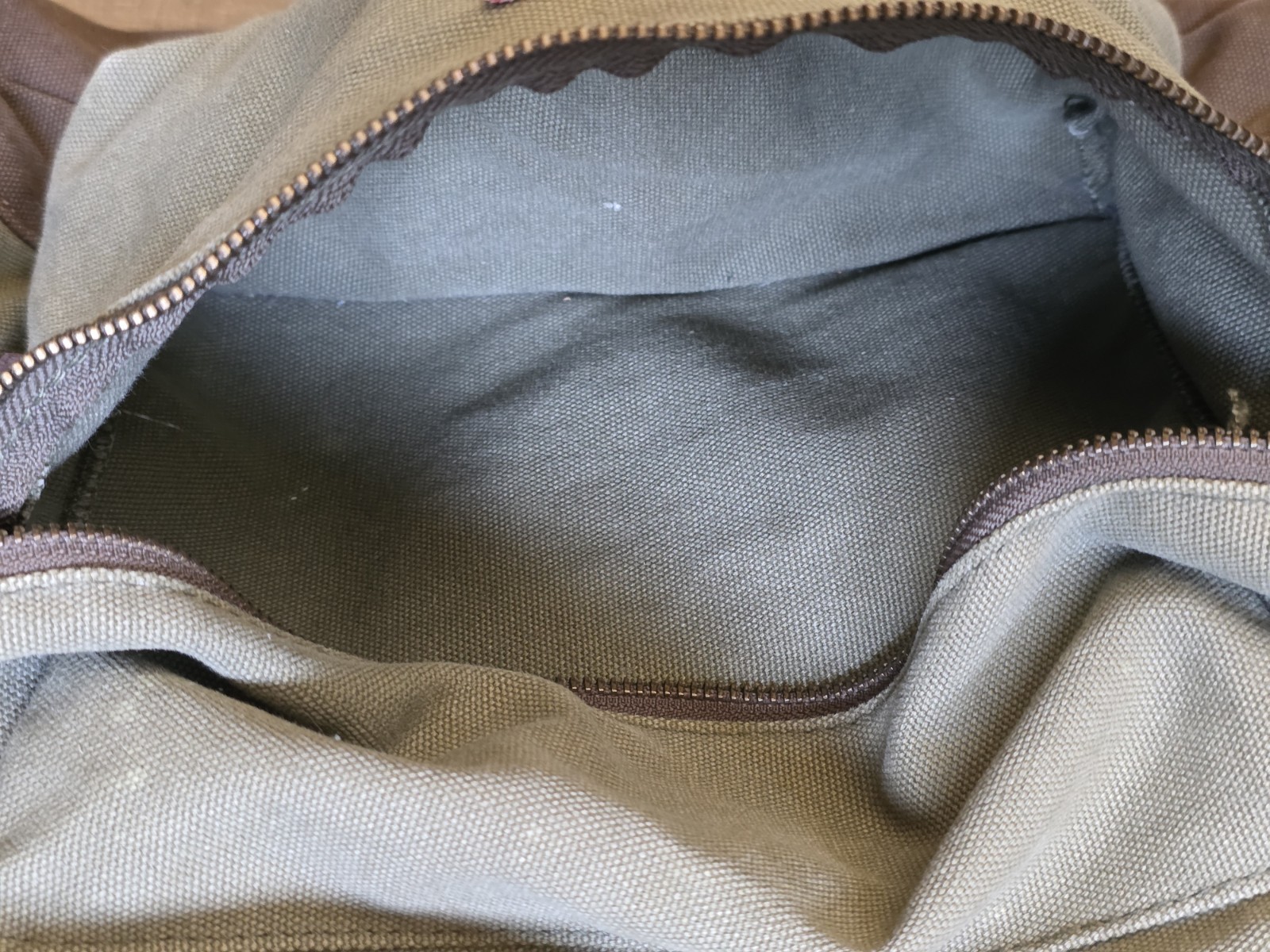 Brixton Bixby Convertible Canvas Duffle/Backpack 100% Cotton Canvas Brown