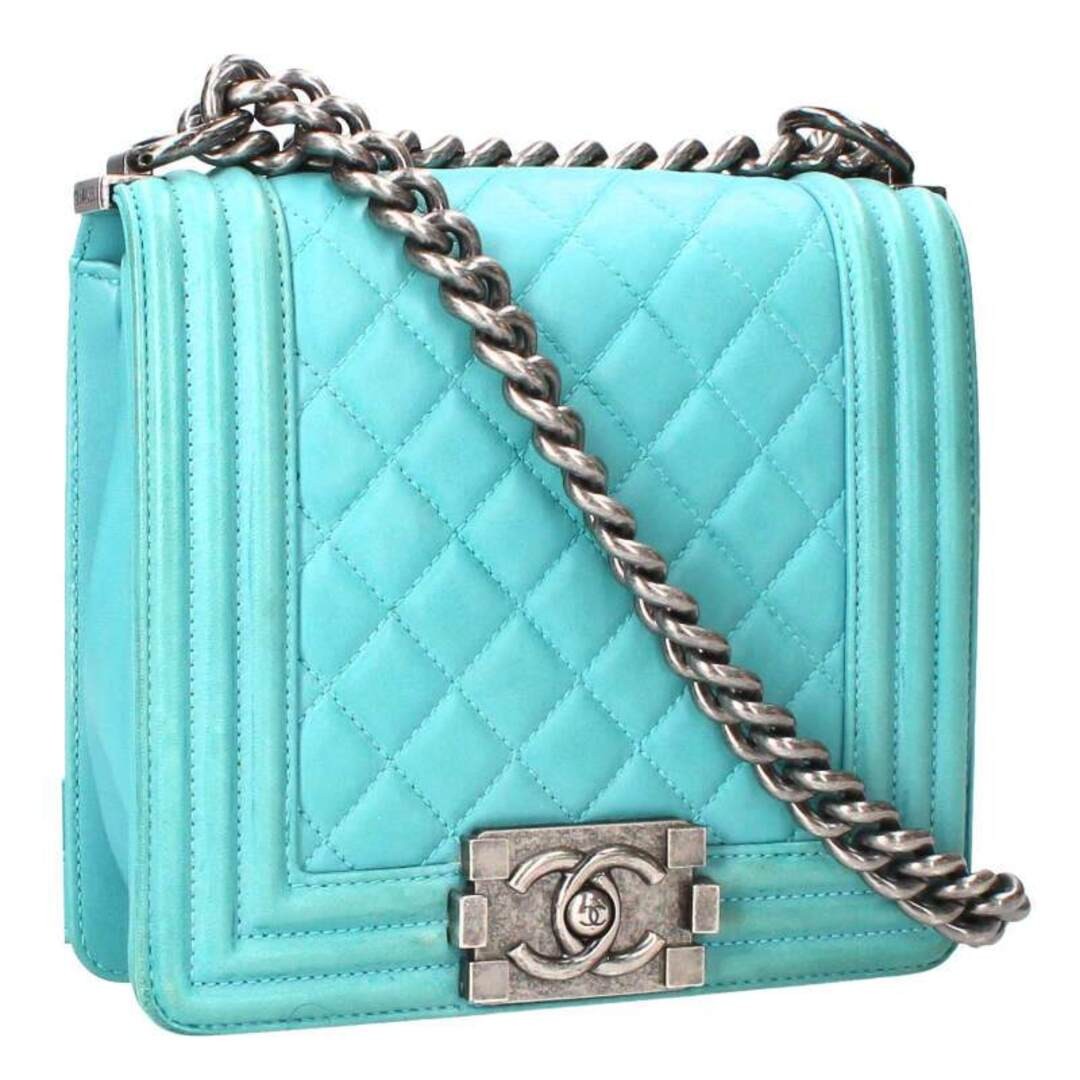 CHANEL Boy Mini Coco Mark Leather Chain Shoulder Bag Men’s Used d7d1aa1050109edf