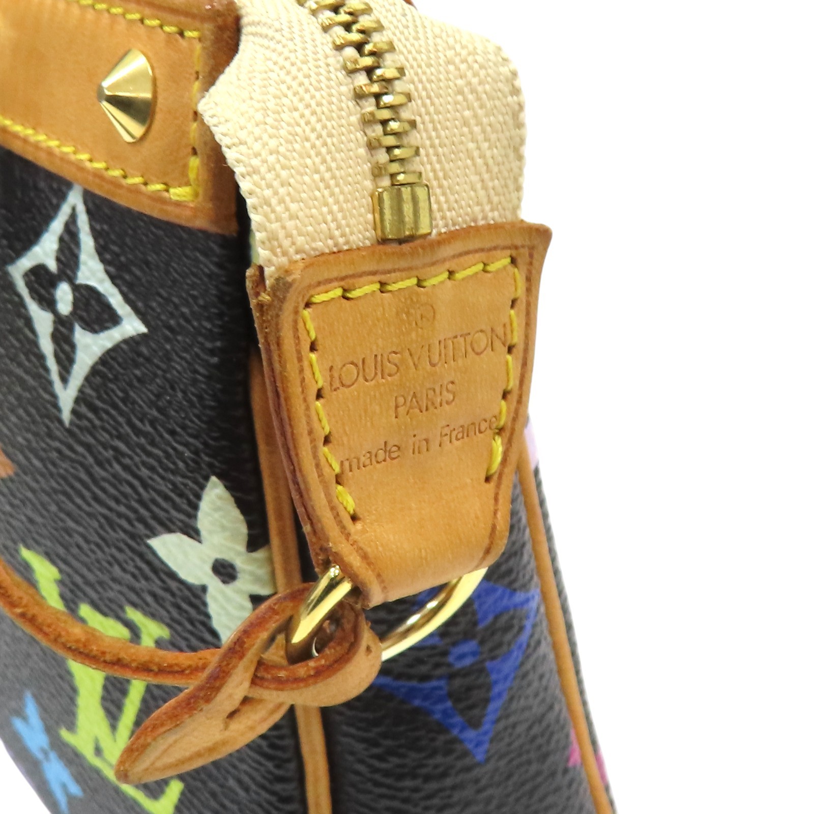 LOUIS VUITTON Pochette Accessoire Shoulder Bag Monogram Multicolor Black