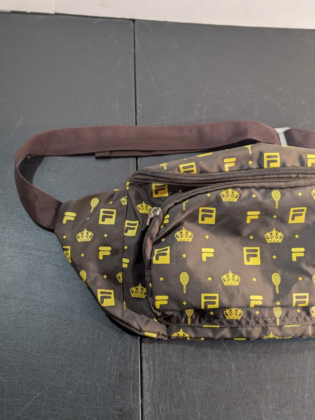 FILA + Urban Outfitters Monogram Sling Bag | 20″x7″x5″ Fanny Pack