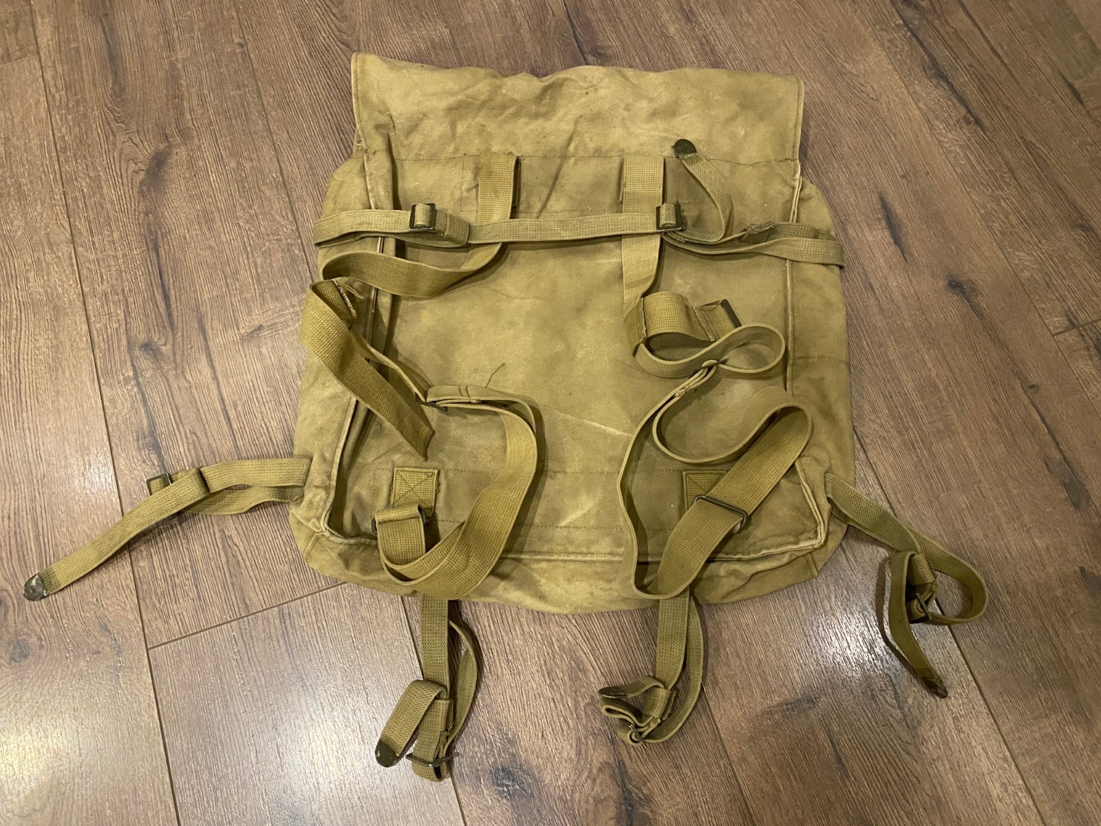 OLD VINTAGE UNKNOWN SOLDIER BACKPACK BAG ARMY MILITARY #0504
