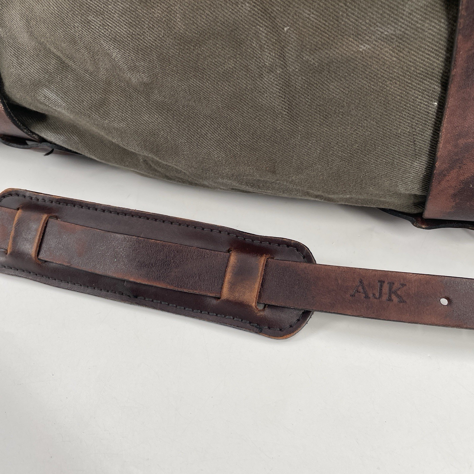 Filson Rugged Twill Duffle Bag in Otter Green – Old Size 25” – Bridle Leather