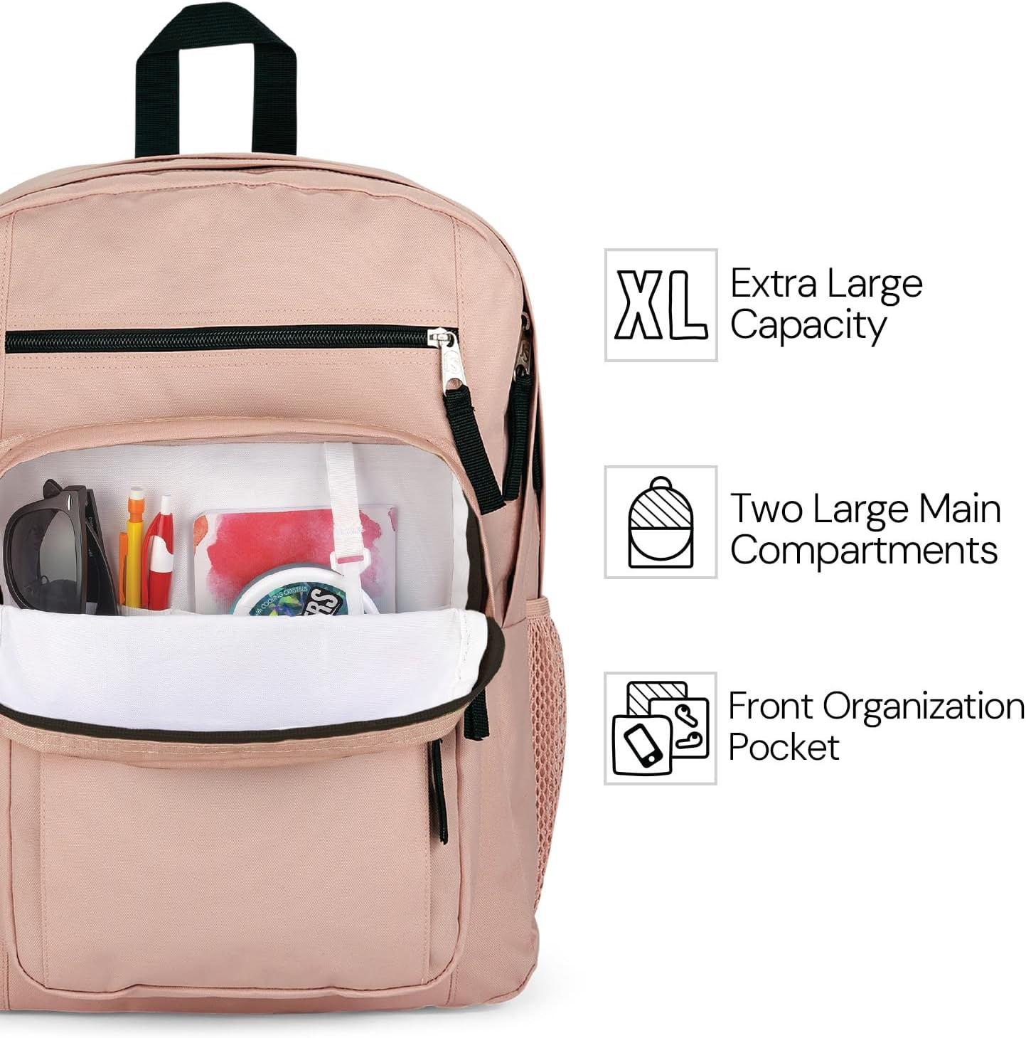 Jansport Laptop Backpack – Computer Bag with 2 Compartments, Ergonomic Shoulder