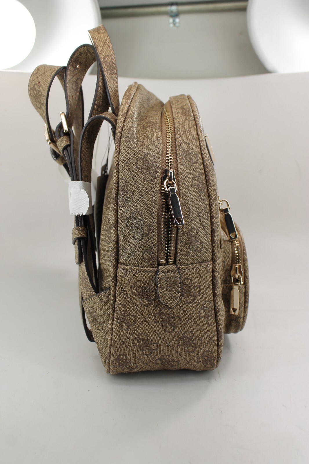 Guess – Backpack Eco Elements, Brown Latte Logo- EBG876732