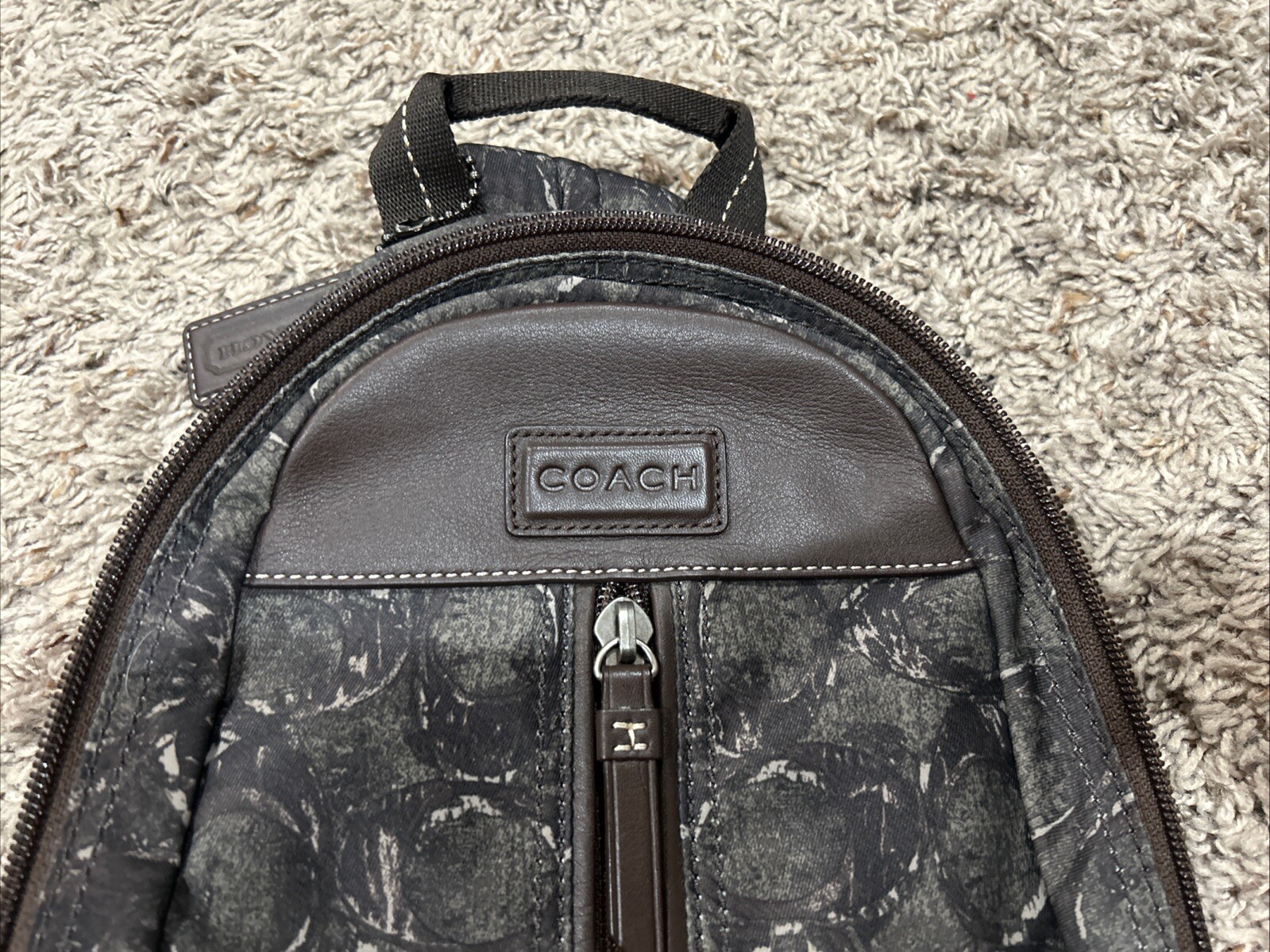 COACH Shoulder Bag Varick Nylon Sling F70692 Camo