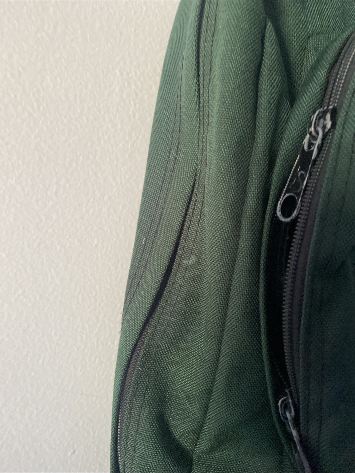 Vintage Jansport suede leather bottom backpack green classic school USA 90s