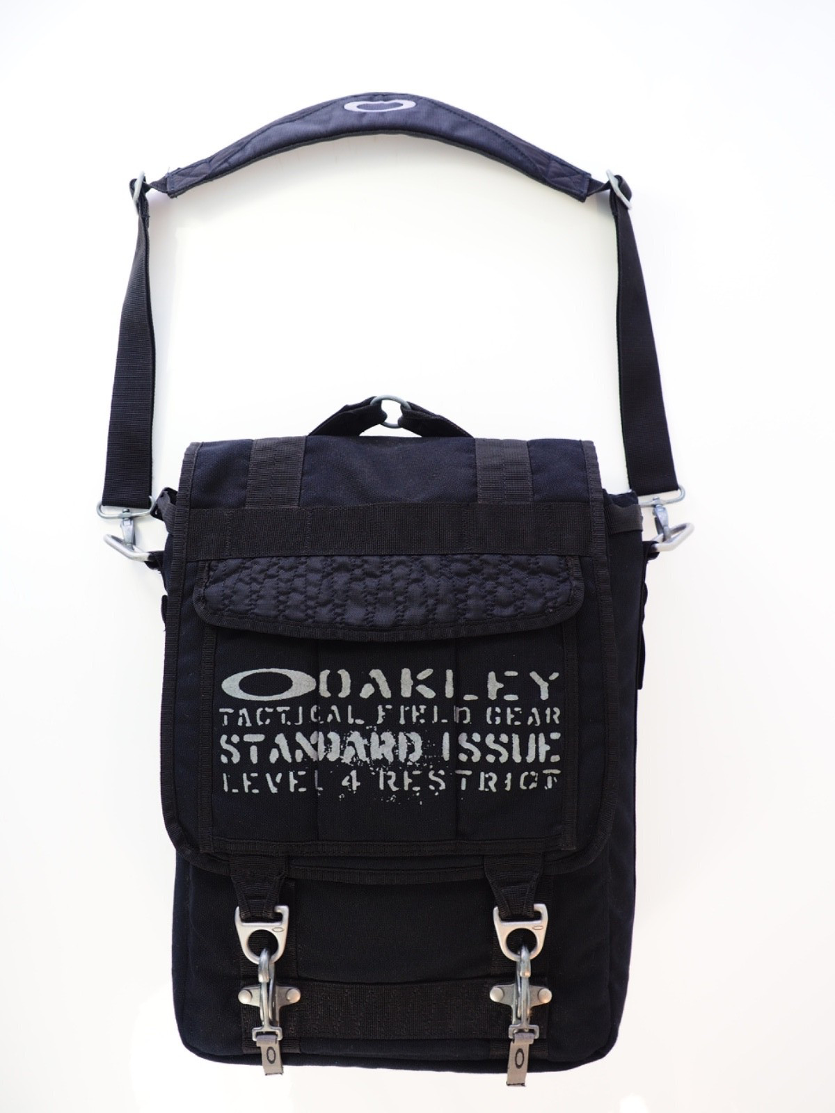 Oakley SI Tactical Field Gear Vertical Large Crossbody Laptop Bag Black