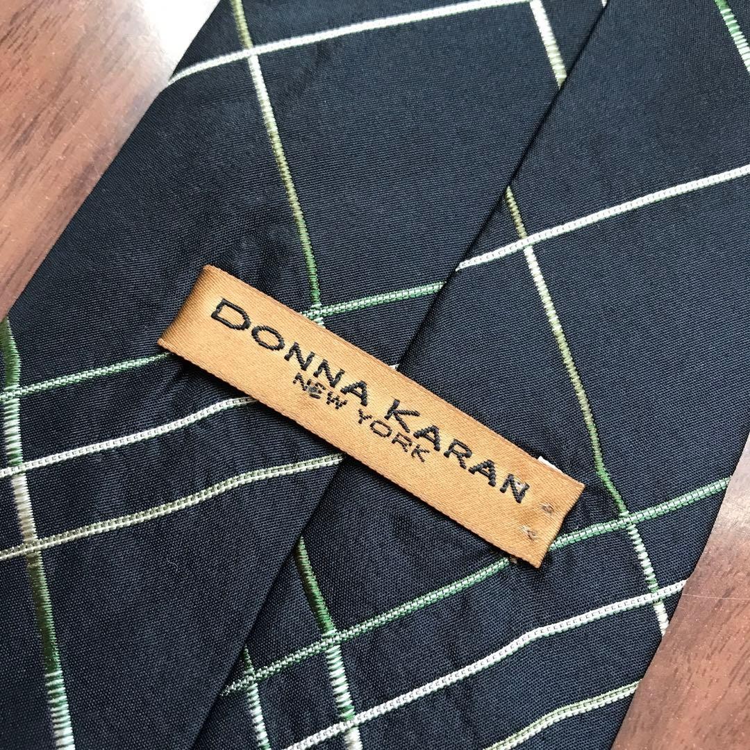 DKNY Tie Black 10cm Blade Width Pre-Owned Men’s Fashion Accessory
