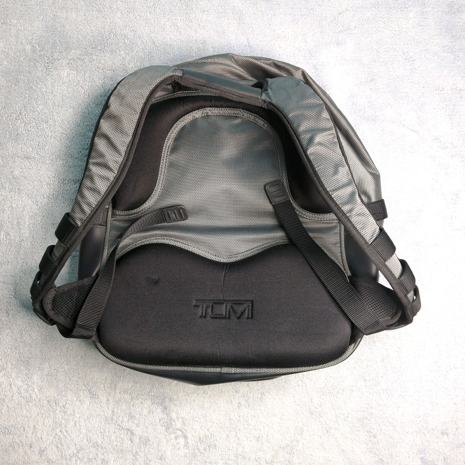 TUMI T2 Black Gray Ballistic Nylon Backpack