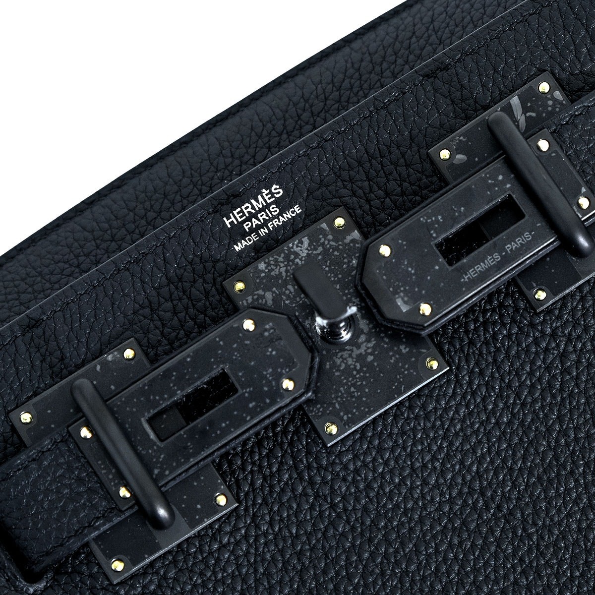 HERMES Hac a Dos PM Monochrome So Black Noir (Black) Veau Togo Matte Black H…